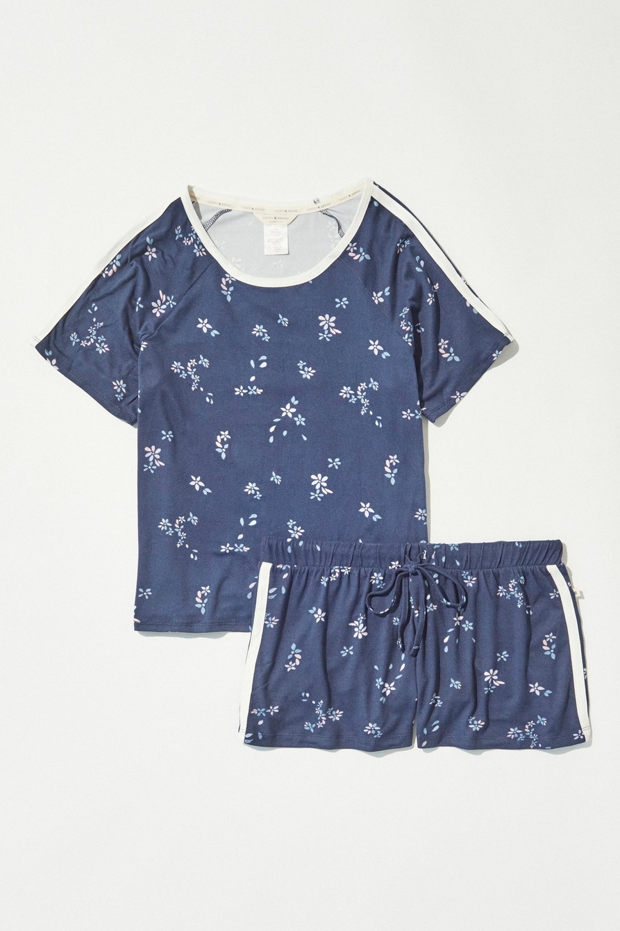 ditsy floral short sleep set